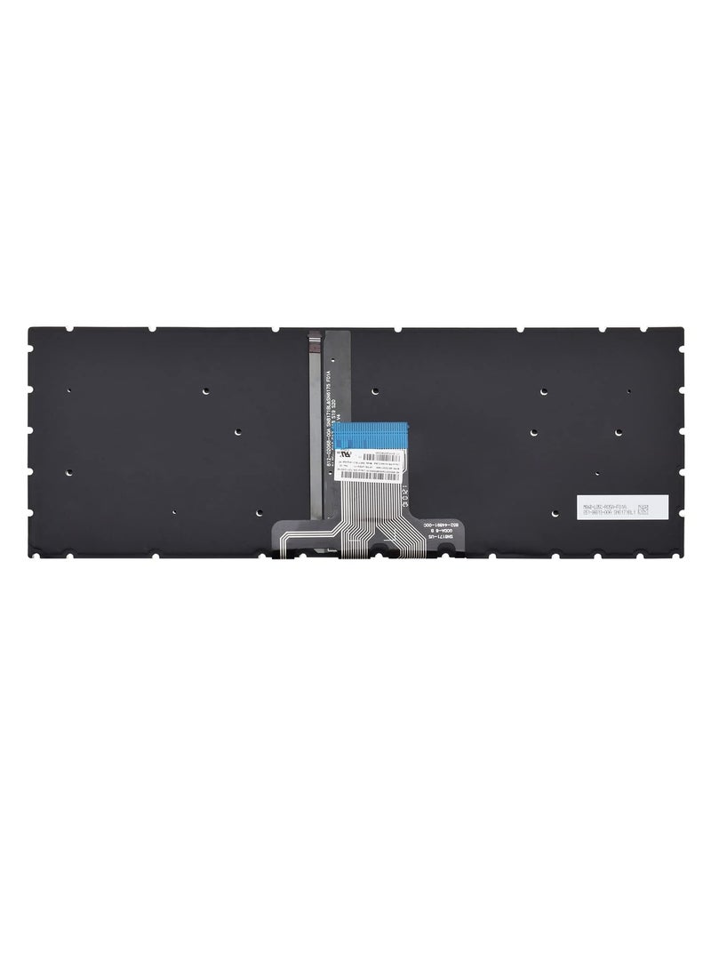 لوحة مفاتيح بديلة بإضاءة خلفية لأجهزة HP 14-dh Series، وPavilion 14-CD/CM/CK/DQ/DK/DG/FQ/CS، و240 G7/G8، و245 G7، و246 G7، وPavilion X360 14-CD/14M-CD - إطار أسود، تخطيط اللغة الإنجليزية الأمريكية - Image 3